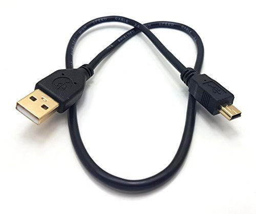 MainCore 50cm Long Gold Plated USB to Mini USB Cable for Car GPS(Sat Nav), Digital Cameras, MP3 players, Voice Recorders, Musical Instruments, Car Video Recorders/Support Charging and Data Transfer