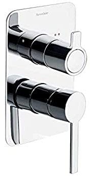 RAMON SOLER 331502S Monomando de baño Empotrado 2 vías sin Equipo de Ducha, Modelo Drako, Cromo