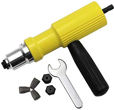Tubayia Elektrische Nietpistole Nietbohrer Adapter Nietwerkzeug Kit für Elektrobohrer