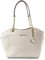 Michael Kors – Große Schultertasche mit Kette für Damen, Jetset, Reisen, (Farbe: Vanille.), Einheitsgröße