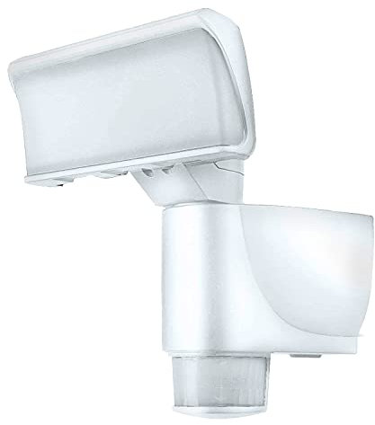 Proventa LED-Strahler, autom. Bewegungsverfolgung 180° Schwenkbereich 270°, Bewegungsmelder 4000K, 18W 1200 Lm, IP44, weiß