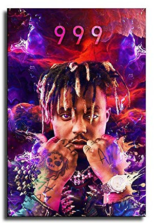 Juice Wrld XXL-Cover Leinwand-Kunst-Poster und Wand-Kunstdruck, modernes Familienschlafzimmerdekor-Poster