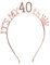 TOYANDONA 40. Geburtstagsfeier Stirnband Krone Tiara Es Ist Mein 40. Geburtstag Kopfschmuck Party Hut