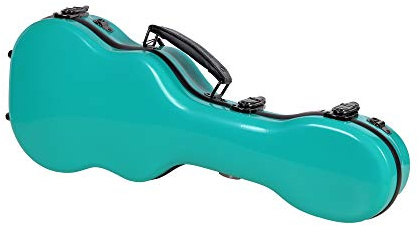 Crossrock Thick Padded Hardshell Fiberglass Turquoise Concert Ukulele Case