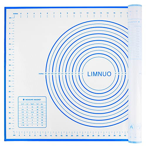 Silikon-Backmatte, Extra Dicke, Antihaftbeschichtet, Rutschfest, Wiederverwendbar, Fondantmatte, Arbeitsplattenmatte, Nudelholzmatte (50x70cm)