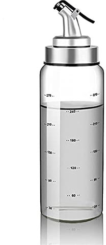 Gewürzglasöl Flasche Soja-Sauce-Essig-Gewürzglas mit Waage-Gewürz-Flaschen-Öler-Gewürz-Speicher-Gewürz-Container-Organizer (Color : 300ml)