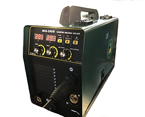 HST MIG MAG 200 Ampere Schweißgerät I Für das 2/4 Takt Schweißen im MIG Verfahren inkl. Schlauchpaket I Mit Überhitzungsschutz & Gastest Funktion