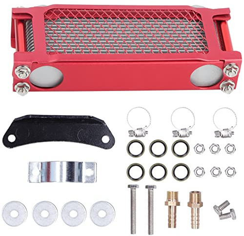 Fydun Kit enfriador de aceite Radiador de motor universal para moto de cross ATV