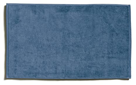 Möve Bamboo Luxe Badvorleger 50 x 80 cm aus 50% Baumwolle / 50% Viskose aus Bambus-Zellstoff, Steel Blue