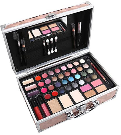 GLOSS ! Beauty-Set – Make-up-Koffer – Geschenkidee zum Geburtstag, Weihnachten, für die Lehrerin, zum Valentinstag, zum Muttertag – Pflege & Make-up - PINK