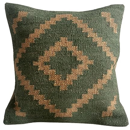 Shubhlaxmifashion Indischer Vintage-Kelim-Kissenbezug, quadratisch, 45,7 x 45,7 cm, Boho-Ethno-Kissenbezug, dekorative Kissenbezüge