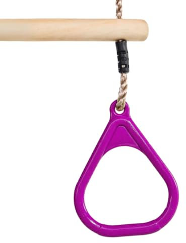 HOQ Trapez-Schaukel aus Holz (Lila)