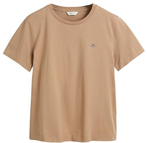 GANT REG Shield SS T-Shirt, Caramel Beige, S