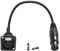 QIANRENON XLR Fixed Mount Short Cable Adapter - 3Pin Female to Female Panel Mount Mic Connector - Feedthrough Bulkhead Extender for Soundbox Mixing Console, 35cm/13.8in