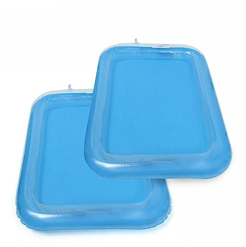 ibasenice Kids Beach Sandbox Gonflable Bac à Sable Éducatif pour Garçon Fille Bleu avec Options De Jeu Propres Et Pratiques