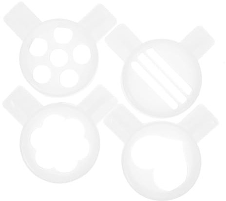 4 Stück Eismaschine Düse Eismaschine Passend Eismaschine Ersatzteile Eismaschine Ersatzteile Eismaschine Eismaschine Formkappen Kunststoff Weiß