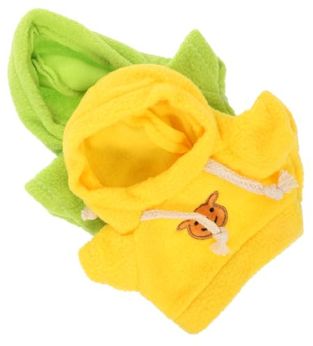 BESTonZON Bärenpullover Zubehör 4 Stück Mini-Bären-Puppenkleidung Hoodie Für Stofftiere Kuscheltier Bekleidung Zubehör Spielzeug 5.5 Zoll