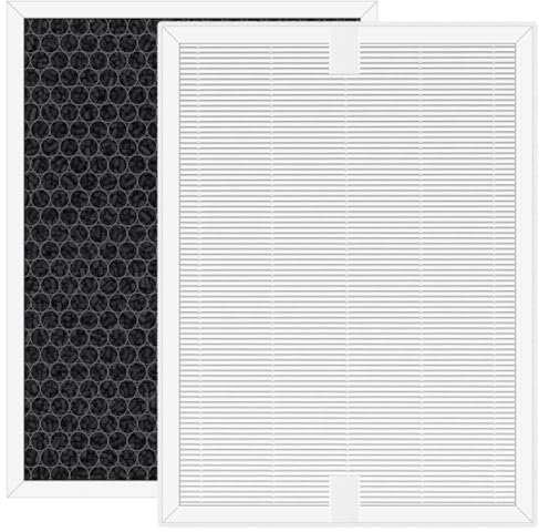 Slirceods E-400 Air Filter for Air Purifier Compatible with AromaRoom E-400 Air Purifier, H14 Filter Replacement, 3-Stage True Hepa Air Filter With Efficiency Activated Carbon,2 pack