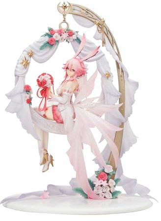 Jiumaocleu Yae Figure Statue Model - 38cm Big Size Anime Action Figure Yae Sculpture Handmade Collectible Desktop Display Decoration Gifts for Fans