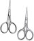 DRESSOOS 2st Augenbrauenschneider Für Herren Pflegeschere Bartschere Nasenknipser Für Männer Augenbrauenschere Schere Für Die Fellpflege Von Haustieren Trimmschere Silver Rostfreier Stahl