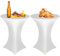 2 Stück Stretch Stehtisch Husse Stehende Tischdecke 80 x 110cm Elastische Tischdecken für Bar Counter, Runde Tisch Hochzeit, Geburtstagsfeier