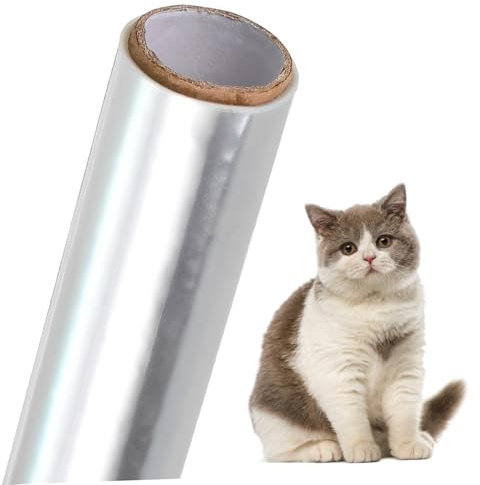 Yardwe Elektrostatische Wandfolie Gegen Katzenkratzer Abnehmbares Klebeband Zum Schutz Von Möbeln Und Sofas 45 cm X Rolle