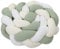 babybay Baby Kuschelschlange Waffelpiqué (Made in EU) - Kuschelschnecke in vielen Farben und Größen, Nackenrolle, Kopfschutz für Wickeltisch (weiß/Ivory/jadegrün, 280cm)