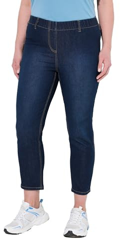 Ulla Popken Damen Hose Dark Blue Denim 48