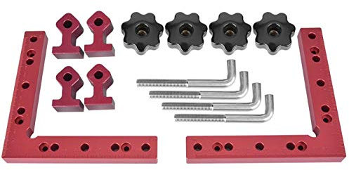 ABBNIA Pince de Fixation à Angle Droit pour Le Travail du Bois, Outil de menuiserie, règle en L à 90 degrés