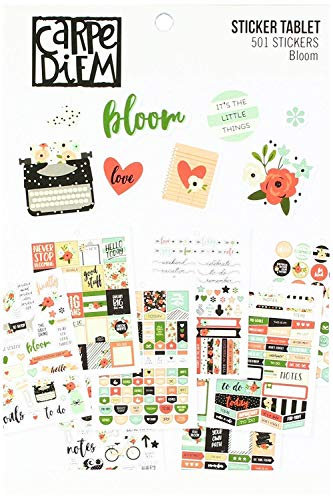 Simple Stories Bloom Aufkleber Tablet, Papier, mehrfarbig, 21 x 14 x 0,4 cm