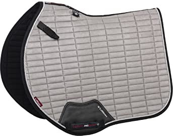 LeMieux ProSport Suede EuroJump Square with Binding Satteldecke, grau, L