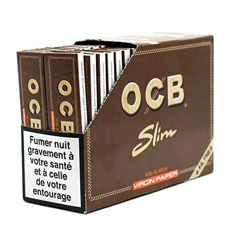 OCB Virgin Slim Rolling Paper + Filter Pack of 32 Booklets