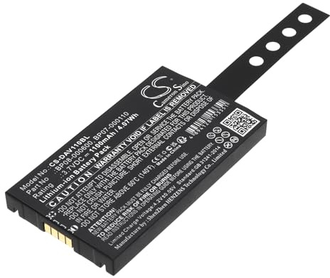 TCTK Akku 1100mAh Kompatibel mit [Datalogic] Memor NFP, Memor X3 Ersetzt 94ACC0083, BP07-000110, BP08-00011A