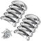 10pcs Drawer Handles Cabinet Pulls Handles Retro Door Handle Shell Pull Handles Furniture Knobs Semicircle Shell Cup Handles Half Moon Metal Hardware Handles Closet Knobs for Kitchen Cupboard + Screws