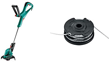 Bosch 06008A5870 ART 24 Electric Grass Trimmer, Cutting Diameter 24 cm & Bosch F016800351 Refill and integrated line spool 6 m long Ø 1.6 mm line thickness for edge cutters