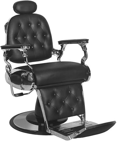 ACTIVESHOP Barbierstuhl Barberstuhl Friseurstuhl Gabbiano Francesco Schwarz
