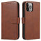 LOLFZ Wallet Case for iPhone 13 Pro Max, Vintage Leather Book Case with Card Holder Kickstand Magnetic Closure Flip Case Cover for iPhone 13 Pro Max - Coffee Brown