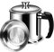 Pinsheng Filtro Cocina, Recipiente de Grasa con Colador Graseras de Carne y Pescado Acero Inoxidable para Almacenar Aceite Usado para Freir y Grasa para Cocinar 1.3L