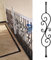 Ringhiera Per Scale Interne/ Esterni Colonna Della Balaustra Del Ponte, Ferro Battuto Mandrini Per Ringhiere Per Scale Barra Orizzontale, Balaustre Decorative Per Mazzi Corridoio Mansardato Villa