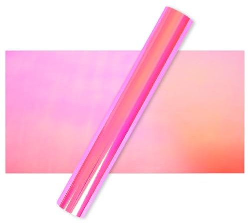 IModeur Korallen rosa Vinylfolie Plotter, 30,5 x 152,5 cm Plotterfolie Vinyl rosa, Permanente Vinyl Für Cricut, Silhouette Cameo, die meisten Schneidemaschine