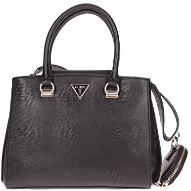 GUESS Damen Eco Brenton Eimer HOBO, Schwarz