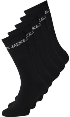 JACK & JONES Boys Tennis Socks Multipack Mid Cut Kids Breathable Running Soft Cotton
