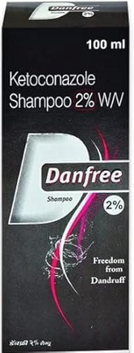 Danfree 2% Ketoconazole Anti-Dandruff Shampoo 100ml, helps with reducing itching inflammation and flakes