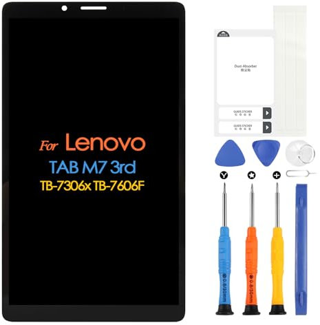ARSSLY Écran LCD pour Lenovo Tab M7 3rd TB-7306F TB-7306 TB-7306X, 7 Pouces Écran Replacement, Remplacement Écran Tactile Digitazer Assemblée avec Réparation Kit