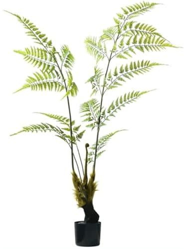 Realistisch 160 cm/5,3 ft Künstliche Baum Simulation Golden Monkey Farn Gefälschte Baum für Wohnzimmer Home Office Decor Große Künstliche Pflanzen Künstlicher Baum