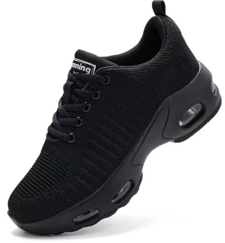 Myztra Damen Laufschuhe Sneaker Luftpolster | Sportschuhe, Turnschuhe, Joggingschuhe, Breit, Atmungsaktiv, Leicht, Rutschfest, Alltag, Fitness, Freizeit