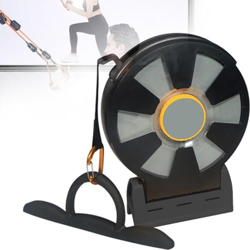 Multi-Exercise Gym Workout Station, Wand montierter Schwungradtrainer mit Roulette Design, Gym All in One Single Station, Geeignet für Fitnessstudios, Zuhause, Büros