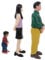 SEWACC 1 Satz Simulationscharaktermodell Mini-Leute Menschenfiguren Modellieren Mikrolandschaftsfigur Figuren Der Familienmenschen Puppenhaus Puppen Sandtisch Liefern Familienfiguren PVC