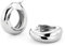 Silber 925 Ohrringe Klobig Silber 925 Creolen, ASH'S CHOICE Kleine Creolen Ohrringe Twist Gedrehte Große Creole Klobig Dick Leicht Chunky Ohrringen Oval Kleine Knorpel Huggie-Creole Damen