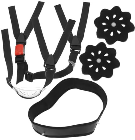 ULTECHNOVO 2 Sätze Helmzubehör Helm polsterung Schutzhelmschatten voller Krempe universelle Schutzhelm-Kinnriemen Schutzhelm mit voller Krempe Helmeinsatz Schutzhelm-Riemen Plastik Black